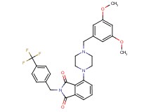 4-[4-(3,5-dimethoxybenzyl)-1-piperazinyl]-2-[4-(trifluoromethyl)benzyl]-1H-isoindole-1,3(2H)-dione