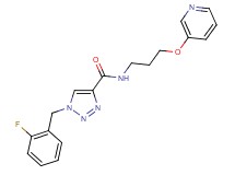 1-(2-fluorobenzyl)-N-[3-(3-pyridinyloxy)propyl]-1H-1,2,3-triazole-4-carboxamide
