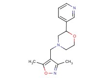 4-[(3,5-dimethylisoxazol-4-yl)methyl]-2-pyridin-3-ylmorpholine