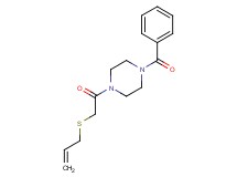 1-[(allylthio)acetyl]-4-benzoylpiperazine