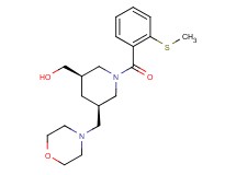 [(3R*,5R*)-1-[2-(methylthio)benzoyl]-5-(morpholin-4-ylmethyl)piperidin-3-yl]methanol