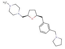 1-methyl-4-({(2R*,5S*)-5-[3-(pyrrolidin-1-ylmethyl)benzyl]tetrahydrofuran-2-yl}methyl)piperazine