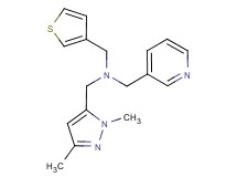 1-(1,3-dimethyl-1H-pyrazol-5-yl)-N-(pyridin-3-ylmethyl)-N-(3-thienylmethyl)methanamine