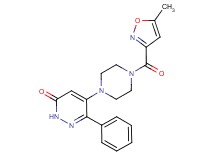 5-{4-[(5-methylisoxazol-3-yl)carbonyl]piperazin-1-yl}-6-phenylpyridazin-3(2H)-one