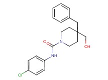 4-benzyl-N-(4-chlorophenyl)-4-(hydroxymethyl)-1-piperidinecarboxamide