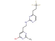 2-methyl-6-(2-{[4-(3,3,3-trifluoropropyl)pyrimidin-2-yl]amino}ethyl)pyrimidin-4-ol