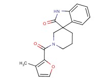 1'-(3-methyl-2-furoyl)spiro[indole-3,3'-piperidin]-2(1H)-one