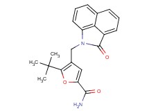 5-tert-butyl-4-[(2-oxobenzo[cd]indol-1(2H)-yl)methyl]-2-furamide