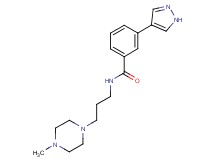 N-[3-(4-methylpiperazin-1-yl)propyl]-3-(1H-pyrazol-4-yl)benzamide