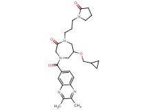 6-(cyclopropylmethoxy)-4-[(2,3-dimethyl-6-quinoxalinyl)carbonyl]-1-[3-(2-oxo-1-pyrrolidinyl)propyl]-1,4-diazepan-2-one
