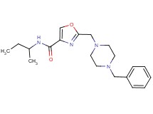 2-[(4-benzyl-1-piperazinyl)methyl]-N-(sec-butyl)-1,3-oxazole-4-carboxamide
