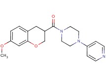 1-[(7-methoxy-3,4-dihydro-2H-chromen-3-yl)carbonyl]-4-pyridin-4-ylpiperazine