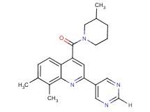 7,8-dimethyl-4-[(3-methylpiperidin-1-yl)carbonyl]-2-pyrimidin-5-ylquinoline