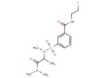 3-{[[2-(dimethylamino)-1-methyl-2-oxoethyl](methyl)amino]sulfonyl}-N-(2-fluoroethyl)benzamide