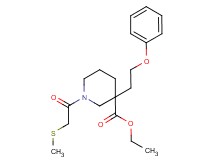 ethyl 1-[(methylthio)acetyl]-3-(2-phenoxyethyl)-3-piperidinecarboxylate