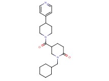 1-(cyclohexylmethyl)-5-{[4-(4-pyridinyl)-1-piperidinyl]carbonyl}-2-piperidinone