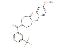4-(4-methoxybenzyl)-1-[3-(trifluoromethyl)benzoyl]-1,4-diazepan-5-one