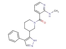 N-methyl-3-{[3-(4-phenyl-1H-pyrazol-5-yl)piperidin-1-yl]carbonyl}pyridin-2-amine