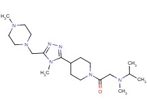 N-methyl-N-[2-(4-{4-methyl-5-[(4-methylpiperazin-1-yl)methyl]-4H-1,2,4-triazol-3-yl}piperidin-1-yl)-2-oxoethyl]propan-2-amine