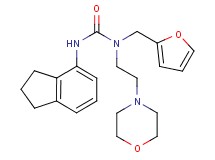 N'-(2,3-dihydro-1H-inden-4-yl)-N-(2-furylmethyl)-N-(2-morpholin-4-ylethyl)urea