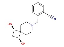 2-{[(1R*,3S*)-1,3-dihydroxy-7-azaspiro[3.5]non-7-yl]methyl}benzonitrile