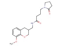 N-[(8-methoxy-3,4-dihydro-2H-chromen-3-yl)methyl]-4-(2-oxopyrrolidin-1-yl)butanamide