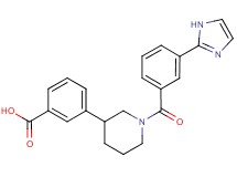 3-{1-[3-(1H-imidazol-2-yl)benzoyl]piperidin-3-yl}benzoic acid