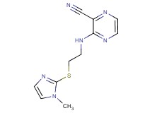 3-({2-[(1-methyl-1H-imidazol-2-yl)thio]ethyl}amino)-2-pyrazinecarbonitrile