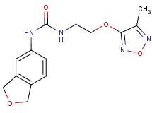 N-(1,3-dihydro-2-benzofuran-5-yl)-N'-{2-[(4-methyl-1,2,5-oxadiazol-3-yl)oxy]ethyl}urea