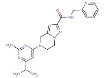 5-(6-isopropyl-2-methylpyrimidin-4-yl)-N-(pyridin-2-ylmethyl)-4,5,6,7-tetrahydropyrazolo[1,5-a]pyrazine-2-carboxamide