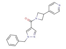 4-{1-[(1-benzyl-1H-pyrazol-4-yl)carbonyl]-3-azetidinyl}pyridine