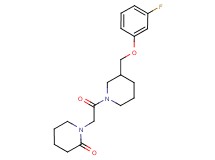 1-(2-{3-[(3-fluorophenoxy)methyl]-1-piperidinyl}-2-oxoethyl)-2-piperidinone