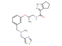 N-[2-(3-{[methyl(1,3-thiazol-4-ylmethyl)amino]methyl}phenoxy)propyl]-1,4,5,6-tetrahydrocyclopenta[c]pyrazole-3-carboxamide