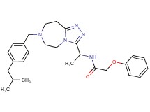 N-{1-[7-(4-isobutylbenzyl)-6,7,8,9-tetrahydro-5H-[1,2,4]triazolo[4,3-d][1,4]diazepin-3-yl]ethyl}-2-phenoxyacetamide