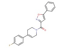 4-(4-fluorophenyl)-1-[(5-phenyl-3-isoxazolyl)carbonyl]-1,2,3,6-tetrahydropyridine