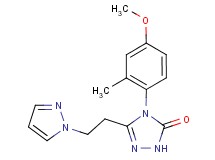 4-(4-methoxy-2-methylphenyl)-5-[2-(1H-pyrazol-1-yl)ethyl]-2,4-dihydro-3H-1,2,4-triazol-3-one