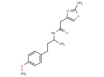 N-[3-(4-methoxyphenyl)-1-methylpropyl]-2-(2-methyl-1,3-thiazol-4-yl)acetamide
