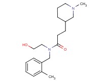 N-(2-hydroxyethyl)-N-(2-methylbenzyl)-3-(1-methyl-3-piperidinyl)propanamide