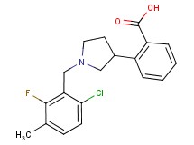2-[1-(6-chloro-2-fluoro-3-methylbenzyl)-3-pyrrolidinyl]benzoic acid