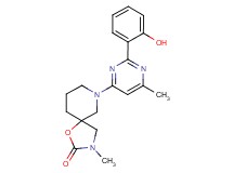 7-[2-(2-hydroxyphenyl)-6-methylpyrimidin-4-yl]-3-methyl-1-oxa-3,7-diazaspiro[4.5]decan-2-one