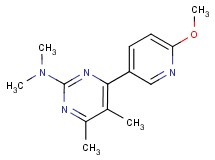 4-(6-methoxypyridin-3-yl)-N,N,5,6-tetramethylpyrimidin-2-amine