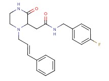 N-(4-fluorobenzyl)-2-{3-oxo-1-[(2E)-3-phenyl-2-propen-1-yl]-2-piperazinyl}acetamide