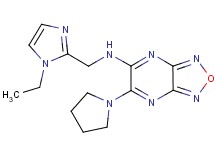 N-[(1-ethyl-1H-imidazol-2-yl)methyl]-6-(1-pyrrolidinyl)[1,2,5]oxadiazolo[3,4-b]pyrazin-5-amine