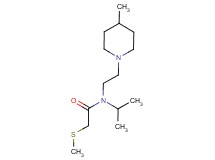 N-isopropyl-N-[2-(4-methylpiperidin-1-yl)ethyl]-2-(methylthio)acetamide