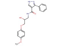 N-[2-hydroxy-3-(4-methoxyphenoxy)propyl]-3-phenyl-1H-pyrazole-4-carboxamide
