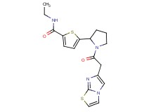 N-ethyl-5-[1-(imidazo[2,1-b][1,3]thiazol-6-ylacetyl)-2-pyrrolidinyl]-2-thiophenecarboxamide