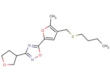 5-{4-[(butylthio)methyl]-5-methyl-2-furyl}-3-(tetrahydrofuran-3-yl)-1,2,4-oxadiazole