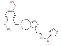 N-{2-[7-(2,5-dimethoxybenzyl)-6,7,8,9-tetrahydro-5H-[1,2,4]triazolo[4,3-d][1,4]diazepin-3-yl]ethyl}-3-furamide
