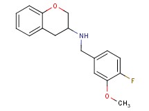 3,4-dihydro-2H-chromen-3-yl(4-fluoro-3-methoxybenzyl)amine