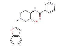 N-[(3R*,4R*)-1-(1-benzofuran-2-ylmethyl)-3-hydroxypiperidin-4-yl]isonicotinamide